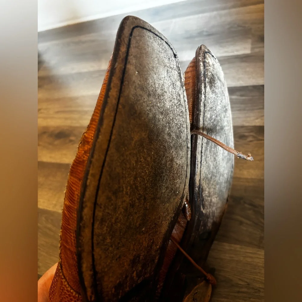 Mezlan Brown Textured Leather Oxfords office dress shoes men’s size 12 business - Picture 5 of 13